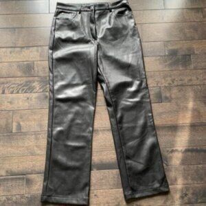 7 for all mankind faux leather jeans